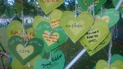 Green hearts for the love of