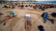 heads in the sand bondi beach