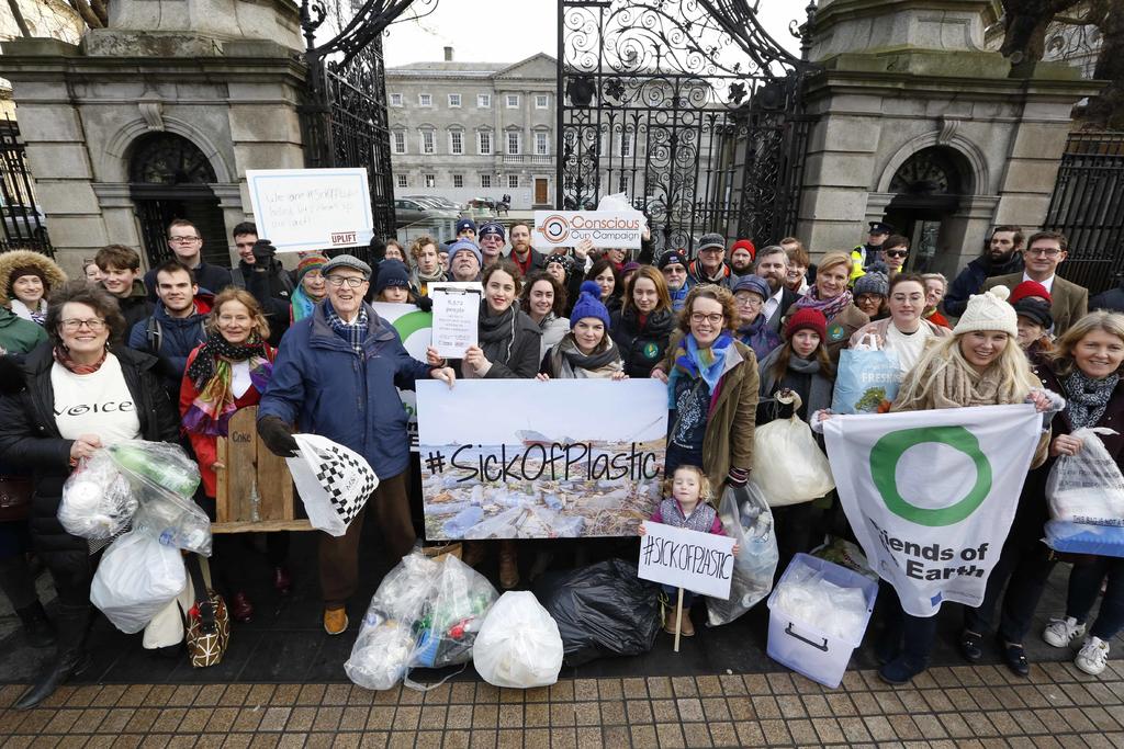 NO FEE0181 Sick of Plastic Campaign at Dail copy